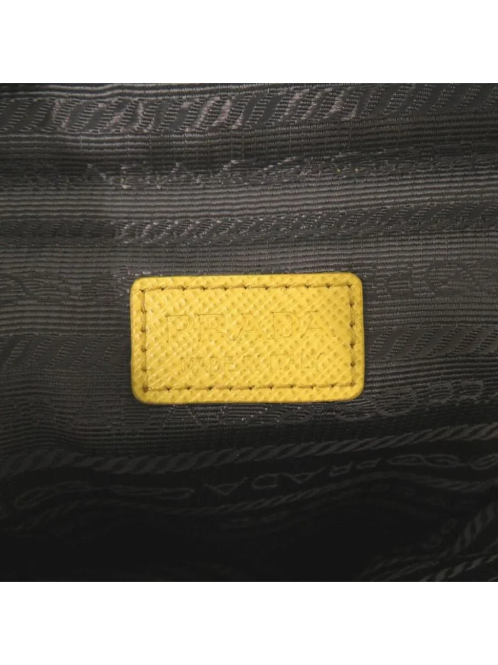 Prada Triangle Nylon Leather Yellow Phone Case Shoulder Pouch
